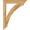 Ekena Millwork Thorton Traditional Rough Sawn Bracket w/ Offset Brace, Western Red Cedar, 6"W x 32"D x 40"H BKT0604X32X40THR01RWR - alternate 3